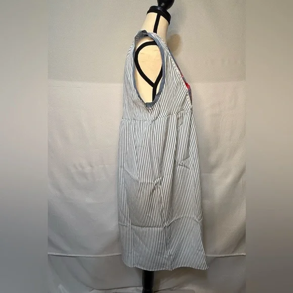 Floral Embroidered Striped Dress - Picture 10 of 11